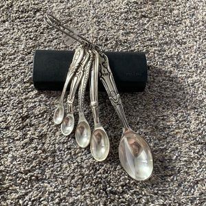 NWT Anthropologie Silver Antique Measuring Spoons